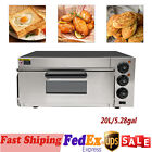 5.28gal Electric Countertop Pizza Oven 1.8kW Commercial Rectangular Pizza Oven