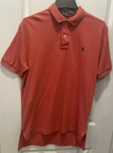 Men’s Polo Ralph Lauren Burnt Orange Shirt Sleeve Polo Top Size Medium - Picture 1 of 5
