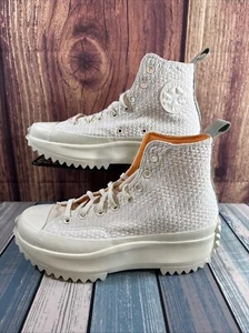 Converse Run Star Hike Hi Egret/Peach Dream/Egret A03838C Uomo Taglia 7.5 Medium - Foto 1 di 8