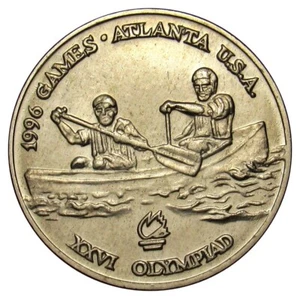 Romania 10 lei 1996 Coin KM#124 Olympic games Atlanta Canoe from mint bag - Picture 1 of 2