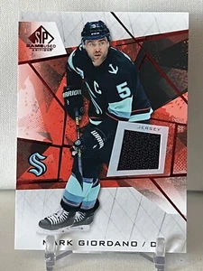 2021-22 Upper Deck SP Game Used Red Jersey Mark Giordano #95 Seattle Kraken - Picture 1 of 3