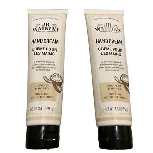 2 J.R. Watkins Coconut Milk & Honey Shea Butter Hand Cream 3.3 oz EACH - Picture 1 of 2