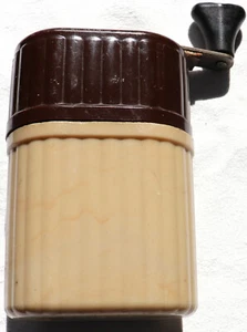 Molinillo Viejo Mignon Baquelita Vintage Decoración Viaje Mühle 50er Braun Beige - Imagen 1 de 5