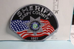Parche de policía SARPY COUNTY SHERIFF NEBRASKA FRONTERAS GRISES - Imagen 1 de 1