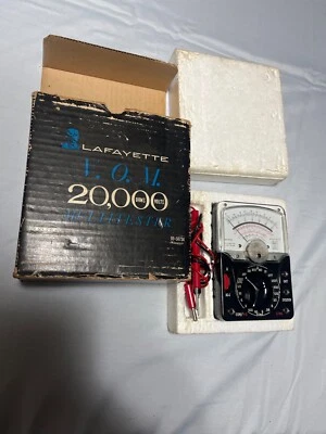 SCATOLA APERTA Lafayette V.O.M. Multitester 20.000 ohm/volt. Non testato 99-50734 - Immagine 1 di 3