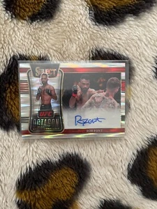 ROB FONT 2022 Panini Select UFC Octagon Action Signatures plateado automático OA-RFT - Imagen 1 de 2