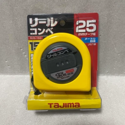 Tajima R25-150BL Measuring Tape Hand Reel Type 15m x 25mm From Japan New - Image 1 of 3