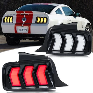 LED Tail Lights for Ford Mustang 2005-2009 S-197 GT Dynamic Rear Lamps Assembly - Picture 1 of 5