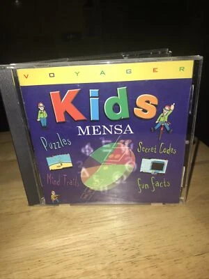 Voyager PC  Kids Mensa educational puzzles secret codes and fun facts CD - Image 1 of 3
