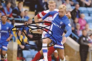 GILLINGHAM: JOSH WRIGHT SIGNED 6x4 ACTION PHOTO+COA - Picture 1 of 1
