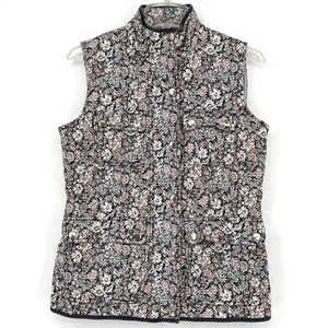 J. Crew Liberty Catesby Floral Excursion Quilted Vest Size XS Lined Pockets - Picture 1 of 11