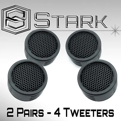STARK Dome Speaker New Model 500W Super High Frequency Mini Car Tweeters - 2 Pairs Set