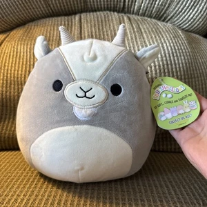 Squishmallows Walker The Gray Goat 8" Plush Toy Kellytoy NEW NWT Stuffed Animal - Picture 1 of 6