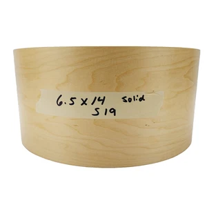 VTG 6.5x14 Solid Maple Single Ply Unibody Reinforced Snare Drum Shell - Picture 1 of 11