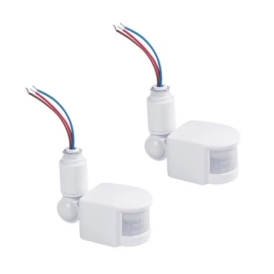 2pcs PIR Motion Sensor Switch Wall Light Switch For Power Consumption: <0.5W - Image 1 of 4