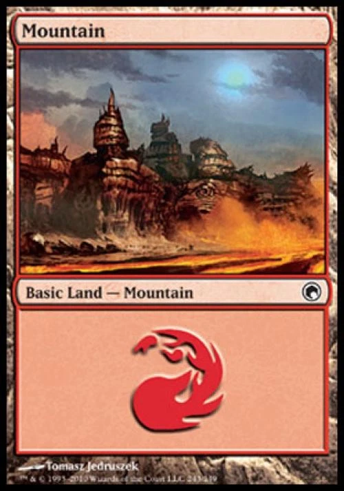 Mountain (243) -Foil Light Play MTG Scars of Mirrodin - Image 1 of 1