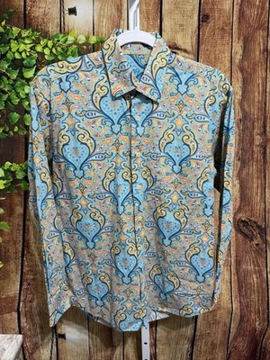 Camisa manga larga cachemir Alan River talla pequeña E-5 Foto 1 de 3