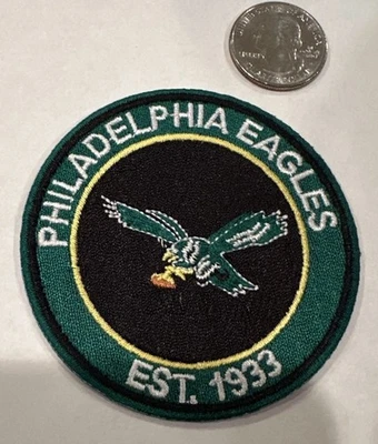 Philadelphia Eagles vintage embroidered iron  on logo patch 3”x 3"  Nice!! - Image 1 of 3