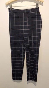 Tommy Hilfiger Girl Large 12-14 Stretch Pants Blue Check Logo - Picture 1 of 15