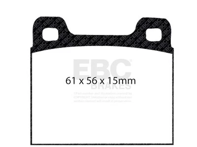 Juego de pastillas de freno traseras para Maserati Biturbo 1984-1987 EBC 46817PWCJ 1985 1986 Foto 1 de 4