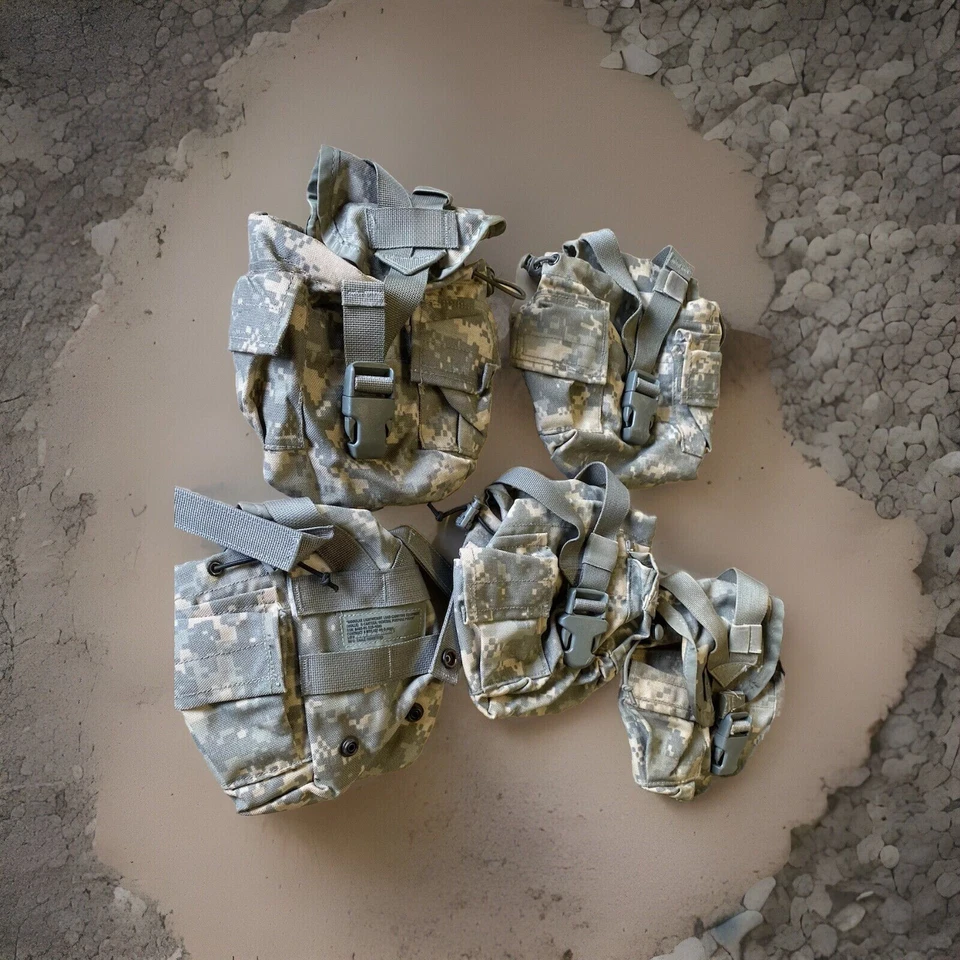 5x US Army Molle II ACU Water Canteen - Photo 1/4