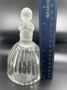 Vintage Goebel 1978 Kristallglas Glocke mit Engel - Bild 1 von 9