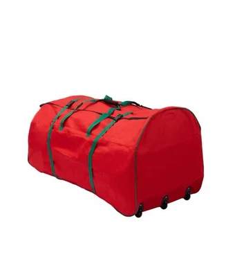 Home Accents Holiday Red Rolling Tree Storage Bag for Trees Up to 9 ft. Tall - Image 1 of 4