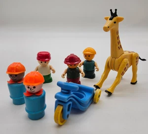 Vintage Konvolut gemischt Fisher Price Little People, Giraffe und Dreirad - Bild 1 von 13