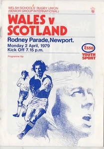 Apr 79 WALES v SCOTLAND Schools international - Picture 1 of 1