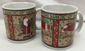 2 Debbie Mumm Magic of Santa Christmas Coordinating Coffee Tea Cup Mug Sakura #4 - Picture 1 of 3