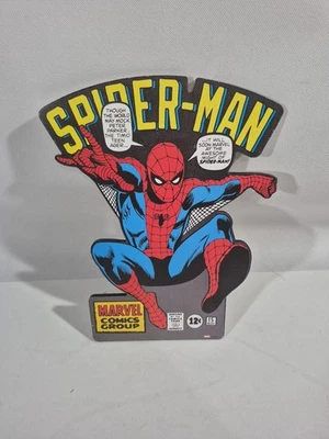 Marvel Comics Open Road Spider-Man Retro Wood Art Wall Decor Sign - Image 1 of 4
