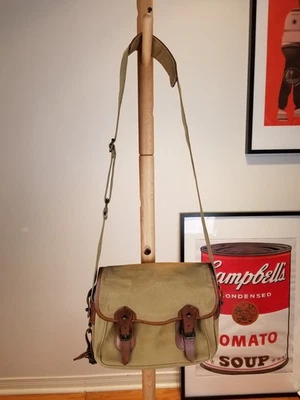 VINTAGE RALH LAUREN POLO CROSS MESSENGER BAG SZ 10'X7'X2' - Image 1 of 4