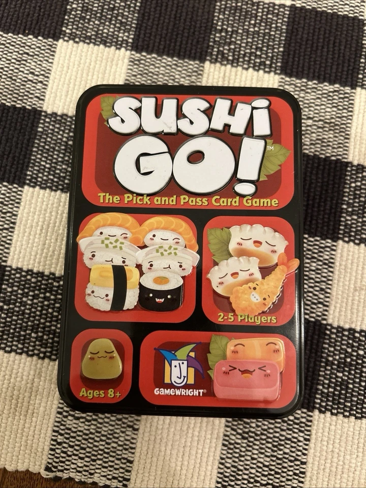 100% Complete Sushi Go! Card Game 2014 Gamewright in Metal Tin - Image 1 of 1