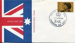 1970 Royal Visit Canberra - Commemorative cover - Imagen 1 de 2
