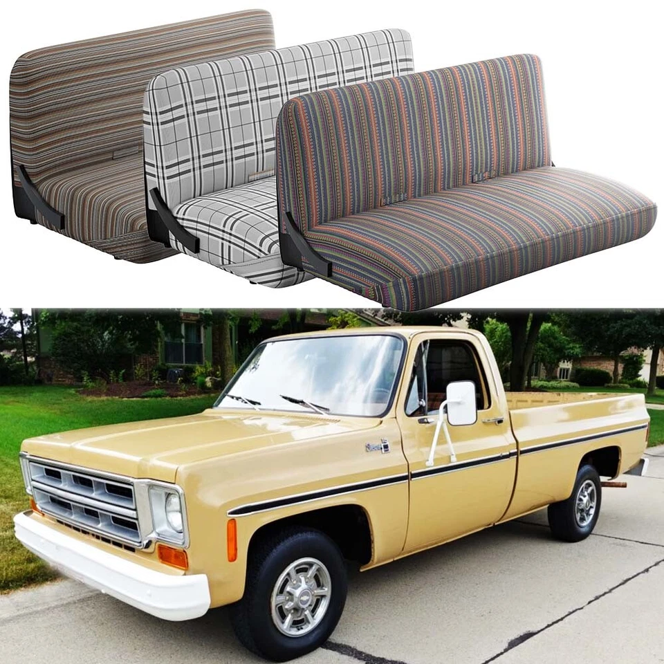 Para GMC C15 C25 C35 Sierra Camioneta Coche Sillín Manta Banco Cubierta de Asiento Completa Foto 1 de 4