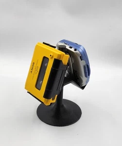 Dual Handheld Portable Display Stand Sony Walkman Cassette Retro - Picture 1 of 18