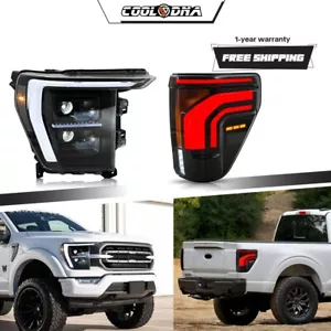 Faros LED para Ford F150 2021-2023 luces traseras DRL animación proyector lámpara - Imagen 1 de 24