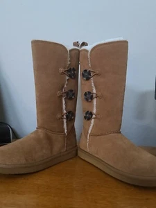 American Eagle Outfitters Women's Lined Suede Winter Boots Brown Size US Size 7 - Picture 1 of 7