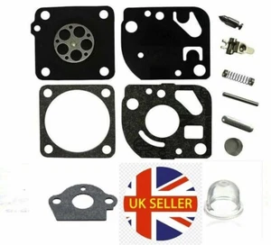 HOMELITE HHT2655 HBC26SJS HLT26SJ Full Ruixing Carb Service Kit Bulb Gasket - Picture 1 of 9