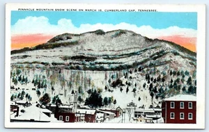 Postal TN Pinnacle Mountain Snow Scene Cumberland Gap De Colección Vista H5 - Imagen 1 de 2