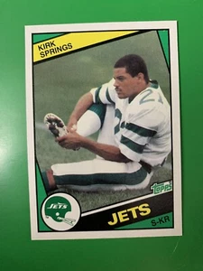 Topps Kirk Springs RC 1984 New York Jets #157 - Imagen 1 de 2