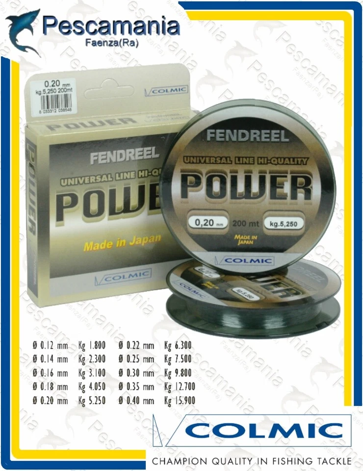 Monofilo Giapponese anti UV Colmic Power mt 1000 - Imagen 1 de 1