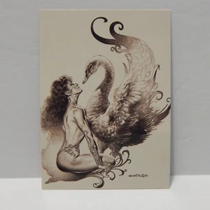 Tarjeta de Boris Vallejo Leda y el cisne 44 - Imagen 1 de 3