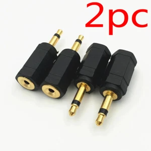 Adaptador convertidor de audio conector hembra estéreo de 2,5 mm 3,5 mm a enchufe macho mono de 2,5 3,5 - Imagen 1 de 5