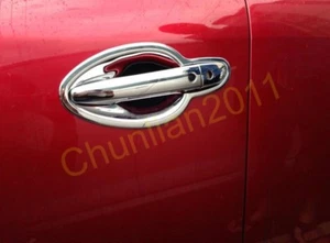 Cubierta de manija de puerta borde de taza de tazón para Mazda CX-5 2017-2021 conjunto inteligente ojo de cerradura cromo - Imagen 1 de 3
