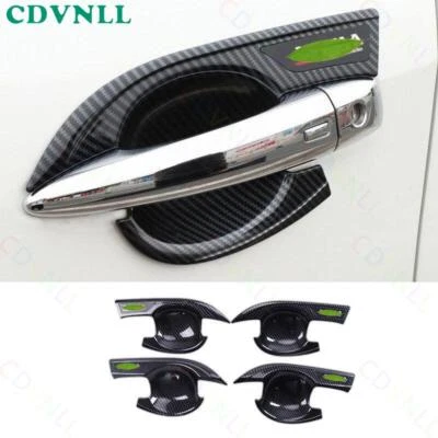 Para Nissan Altima 2019-2021 ABS Fibra de Carbono Exterior Puerta Lateral Tazón Marco Borde Foto 1 de 4