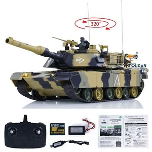 Heng Long 1/24 2.4Ghz Radio BB IR RC Battle Tank USA Abrams M1A2 3816-2 W/Sound - Picture 1 of 12