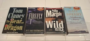 Qty 4 Lot Pcs Audiobooks Sealed Unopened Dragon Firefly Wild Justice Cassettes  - Picture 1 of 6