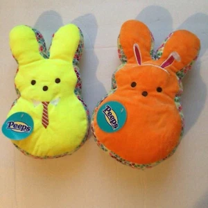 2 Peeps for Pets Squeaky Bunny Dog Toys 12” - Picture 1 of 4