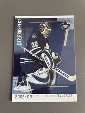 2002-03 ITG Be A Player Between the Pipes Mikael Tellqvist #77 Rookie RC